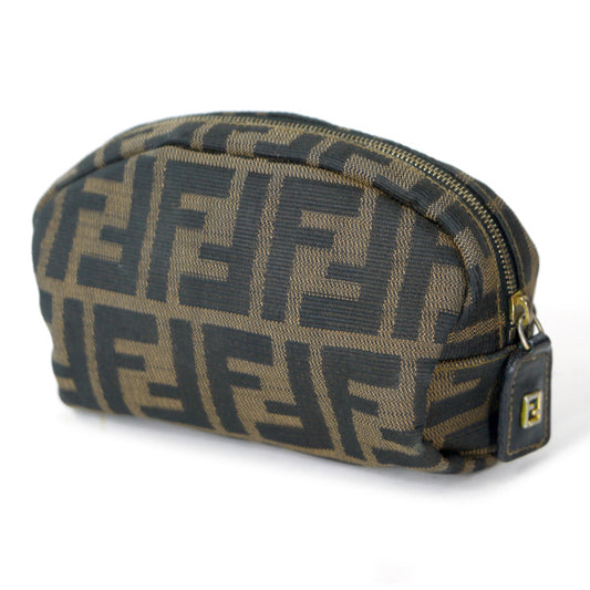 Fendi ズッカ柄 スクエアポーチ（茶）