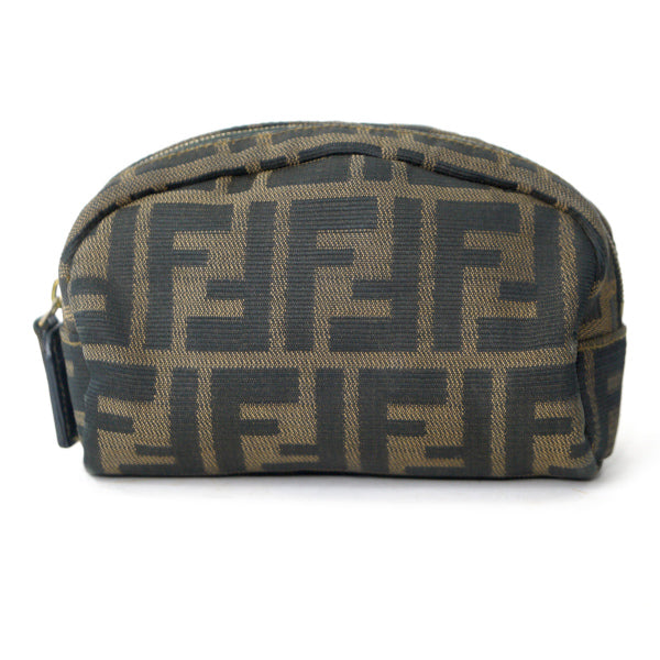Fendi ズッカ柄 スクエアポーチ（茶）