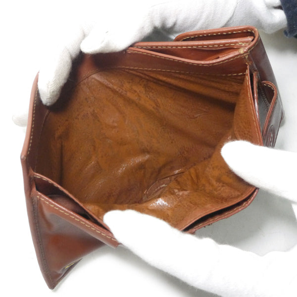 FENDI　ペカン柄2つ折り財布（茶/箱付き）