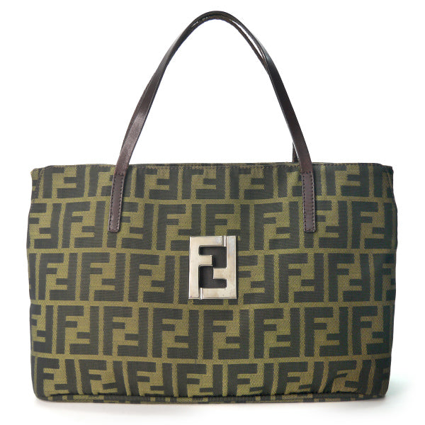 Fendi　ズッカ柄FFロゴ ミニトートバッグ（茶）