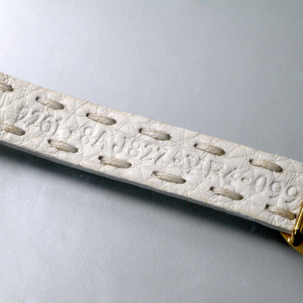 Fendi　セレリア ホース金具レザーブレスレット（白）