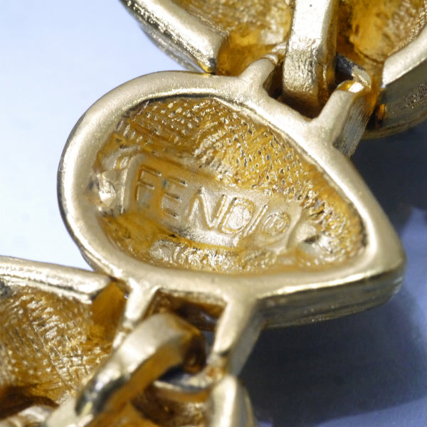 Fendi　FFロゴドロップチェーンブレスレット（ゴールド）