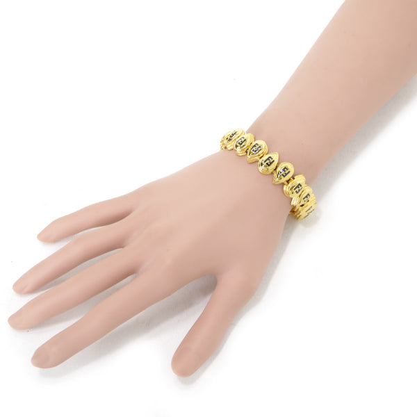 Fendi　FFロゴドロップチェーンブレスレット（ゴールド）