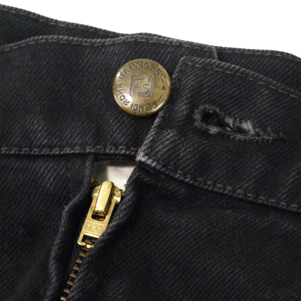 FENDI vintageズッカ柄スカート（黒）