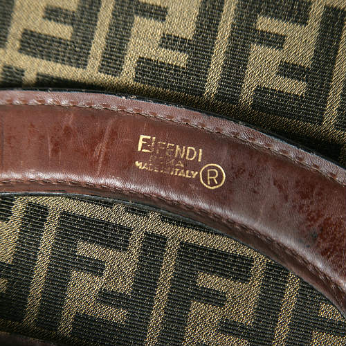 Fendi ズッカ柄 ハンディバッグ（茶）