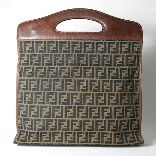 Fendi ズッカ柄 ハンディバッグ（茶）