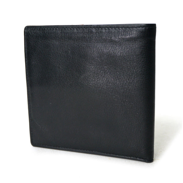 Christian Lacroix　総革製ウェーブライン折り財布（黒）