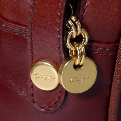 Salvatore Ferragamo  リボンポシェット（茶）