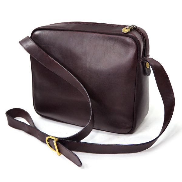 Salvatore Ferragamo  Varaリボン 総革ショルダー（ボルドー）