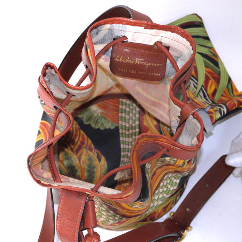 Salvatore Ferragamo 熱帯植物　巾着