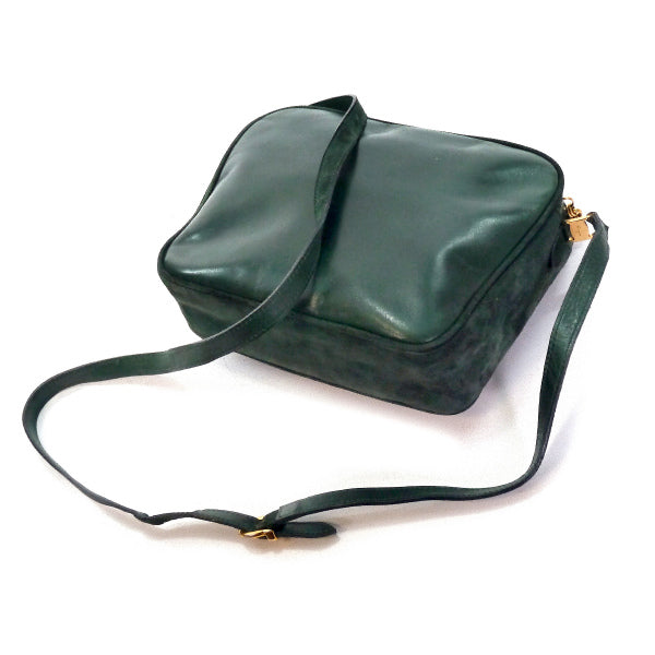 Salvatore Ferragamo  Vara異素材MIXショルダー（緑）