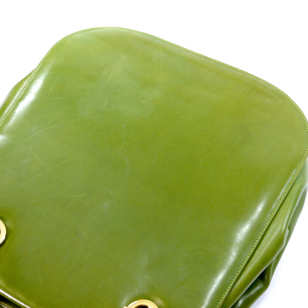 Salvatore Ferragamo  ＜訳あり＞ガンチーニ大型レザートート（黄緑）