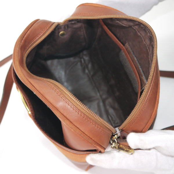 Salvatore Ferragamo  Varaリボン ポシェットバッグ（キャメル）