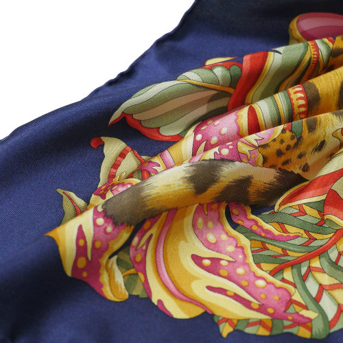 S様専用　Salvatore Ferragamo シルクスカーフ（タイガー×花）