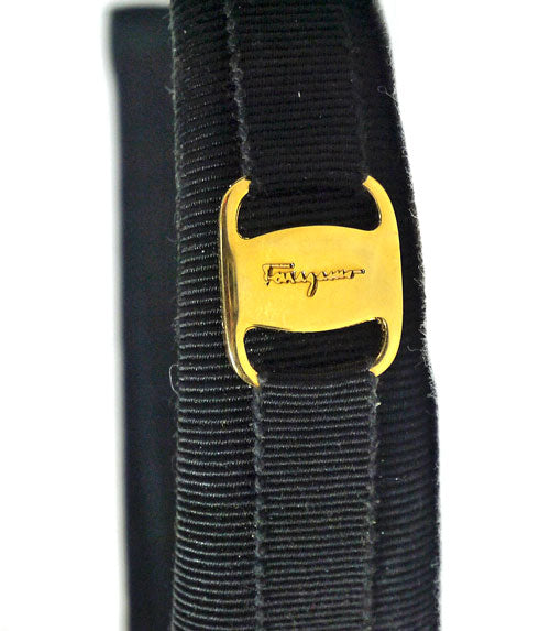 Ferragamo Vara リボンカチューシャ（黒）
