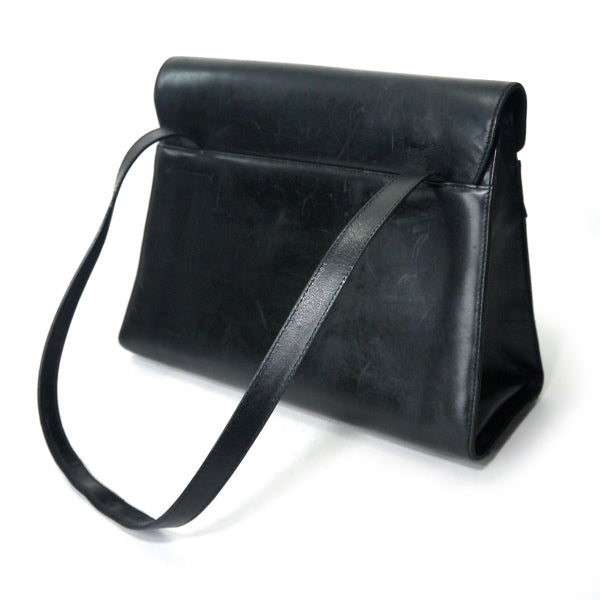 Salvatore Ferragamo　Vara金具レザーハンドバッグ（黒）