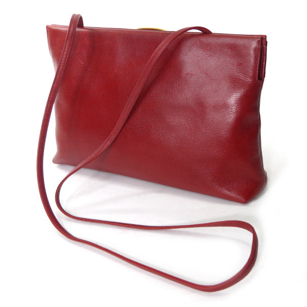 Salvatore Ferragamo Vara総革2WAYショルダー（赤）