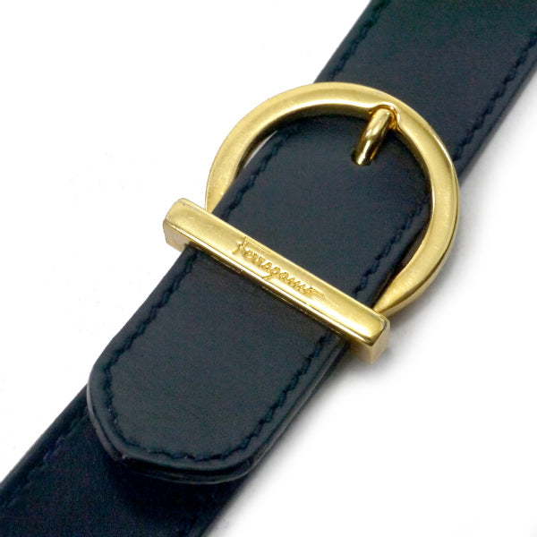 Salvatore Ferragamo   Varaリボン ポシェットバッグ（濃紺）