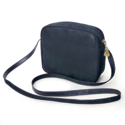 Salvatore Ferragamo  Varaリボン ミニポシェット（紺/ヌバック）