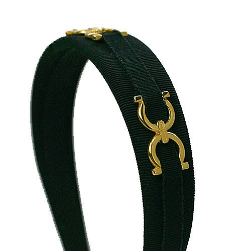 Salvatore Ferragamo　カチューシャ（黒）