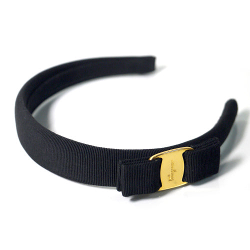 Ferragamo Vara リボンカチューシャ（黒）