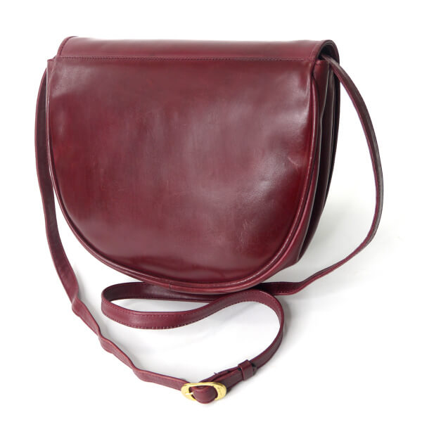 Salvatore Ferragamo  Varaリボン 半円ショルダー（ワインレッド）