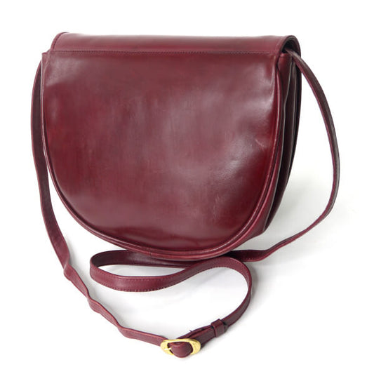 Salvatore Ferragamo  Varaリボン 半円ショルダー（ワインレッド）