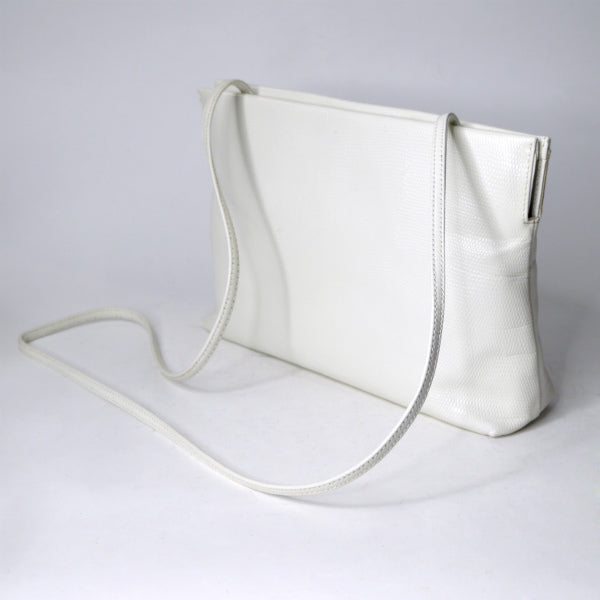 Salvatore Ferragamo Varaリザード2WAYショルダー（白）