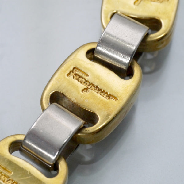 Salvatore Ferragamo Varaリボン チェーンブレスレット（ゴールド）