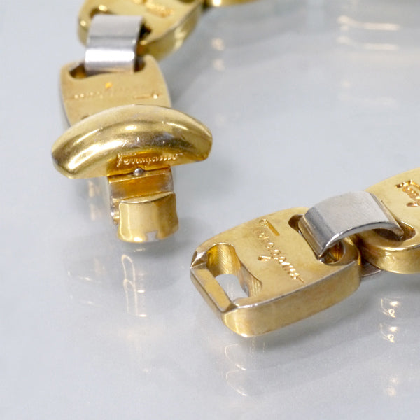 Salvatore Ferragamo Varaリボン チェーンブレスレット（ゴールド）