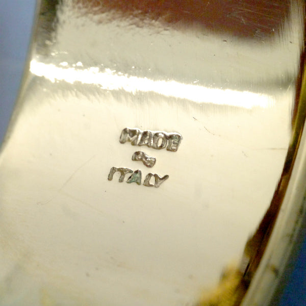 Salvatore Ferragamo ガンチーニ ゴールド×レザーバングル（濃茶）