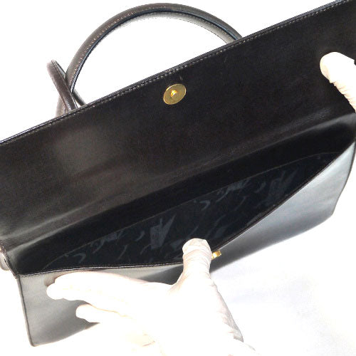 Salvatore Ferragamo　総皮ブリーフバッグ(濃茶)