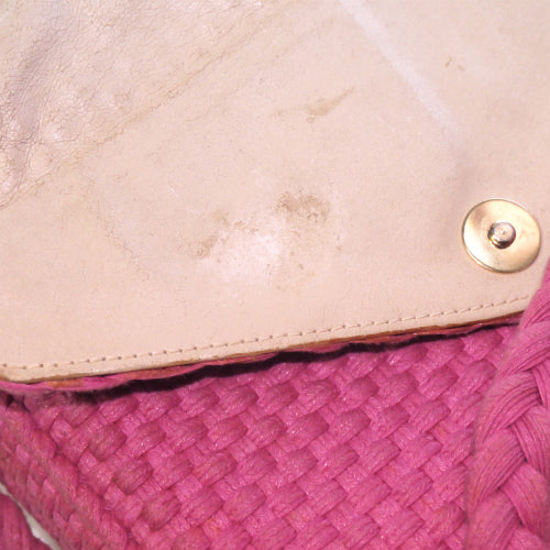 Salvatore Ferragamo　編み込みショルダー（ピンク）