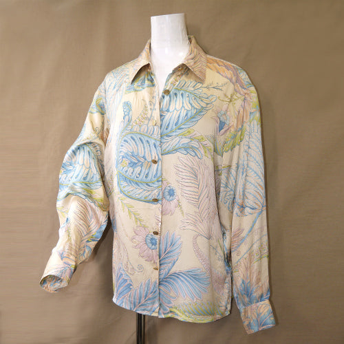 Salvatore Ferragamo　ヴィンテージ草柄ブラウス