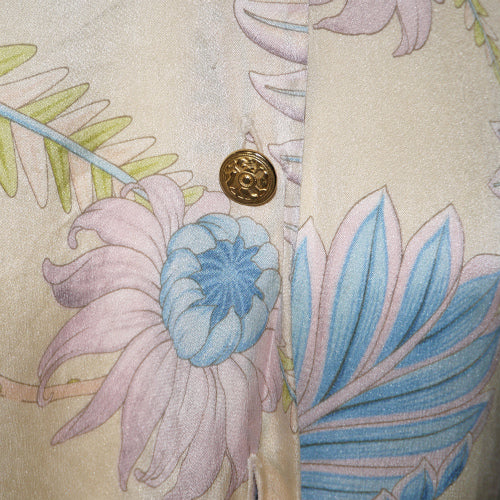 Salvatore Ferragamo　ヴィンテージ草柄ブラウス