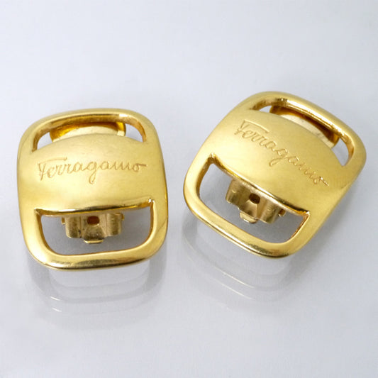 Salvatore Ferragamo Varaリボン イヤリング（ゴールド）
