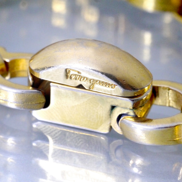 Salvatore Ferragamo ガンチーニ チェーンブレスレット（ゴールド