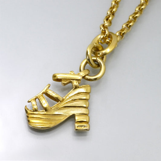 Salvatore Ferragamo　ハイヒールペンダント&ブローチSET（ゴールド）