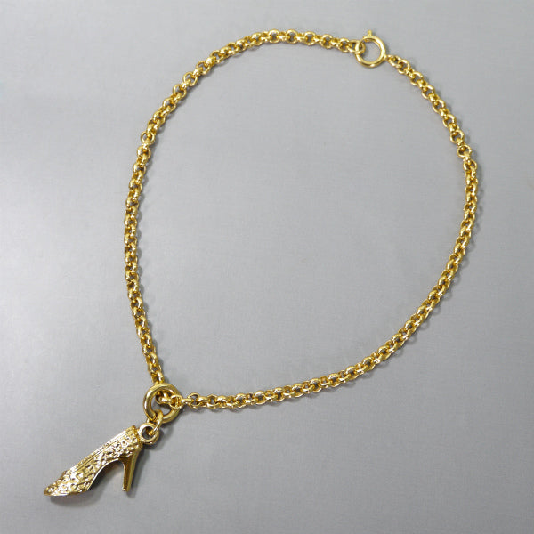 Salvatore Ferragamo　ハイヒールモチーフ ネックレス（ゴールド）