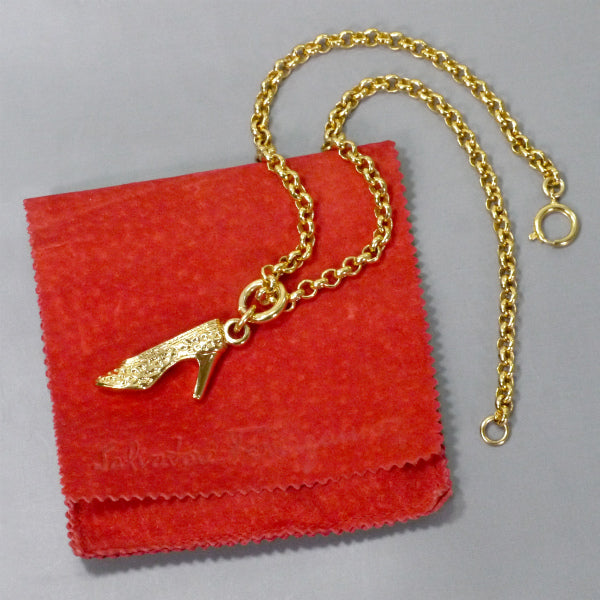Salvatore Ferragamo　ハイヒールモチーフ ネックレス（ゴールド）
