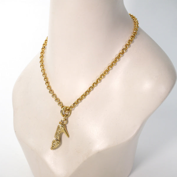 Salvatore Ferragamo　ハイヒールモチーフ ネックレス（ゴールド）