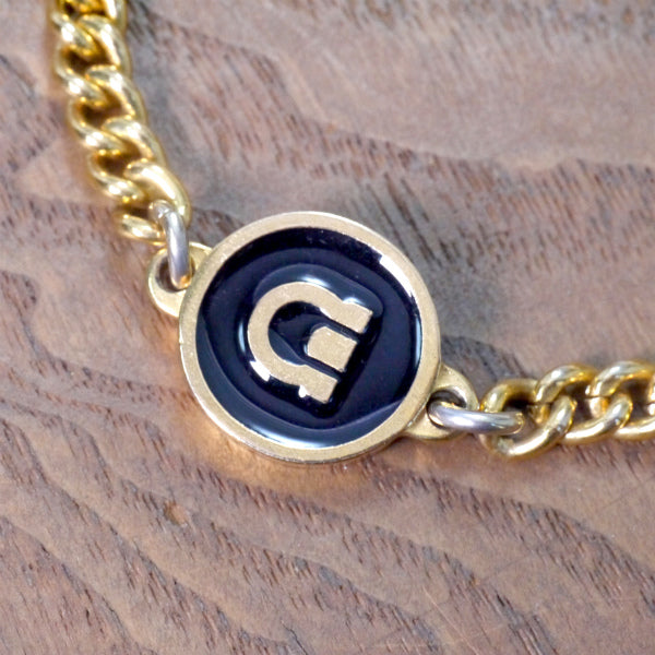 Salvatore Ferragamo　ガンチー二3連ブレスレット(紺)