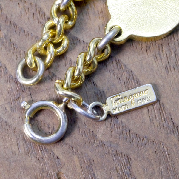 Salvatore Ferragamo　ガンチー二3連ブレスレット(紺)