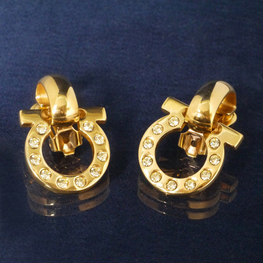 Ferragamo　ガンチーニ2WAYイヤリング(イエローストーン)