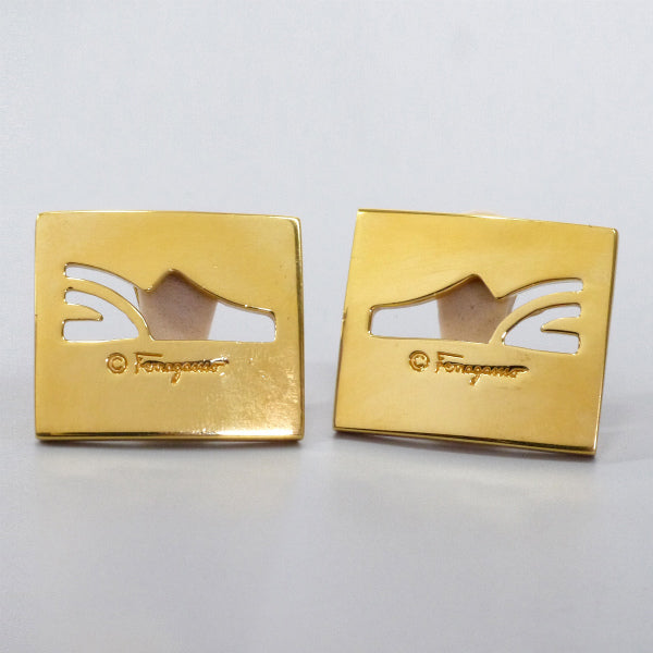 Salvatore Ferragamo　シューズプレート イヤリング（ゴールド）