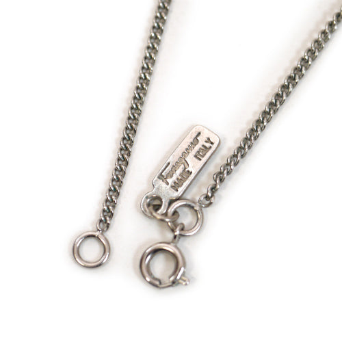 Salvatore Ferragamo ハートガンチーニネックレス(シルバー/ピンク)