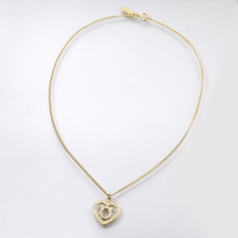 Salvatore Ferragamo　ハートガンチーニネックレス（ゴールド）
