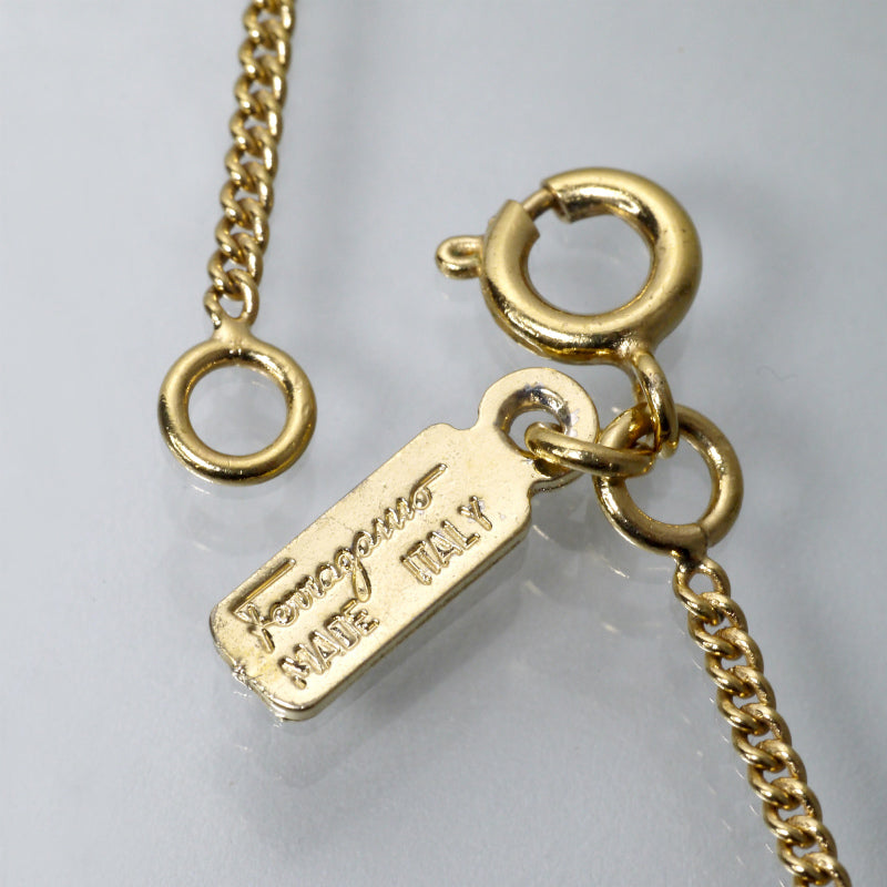 Salvatore Ferragamo　ハートガンチーニネックレス（ゴールド）
