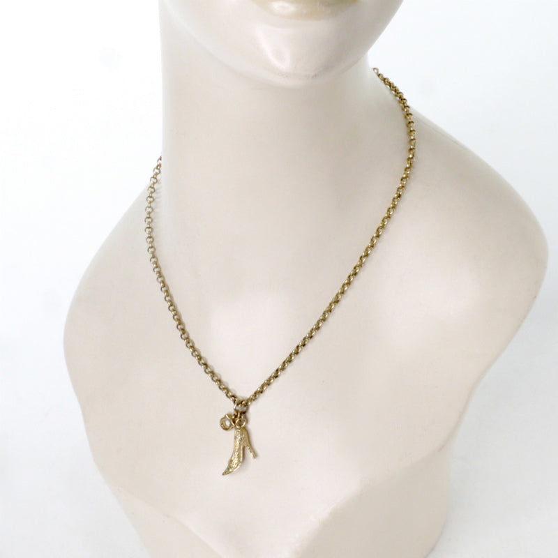 Salvatore Ferragamo　ハイヒール×ガンチーニネックレス（ゴールド）