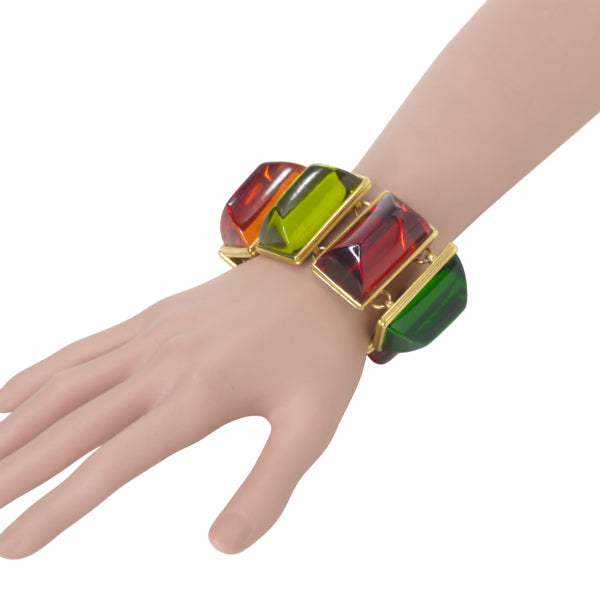 Goossens Paris ビジューアクリルストーンバングル